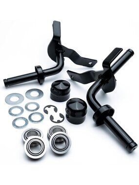 Front Wheel Bushing Bearing Kit & Axle Spindles for Lawn Tractor Mowers
